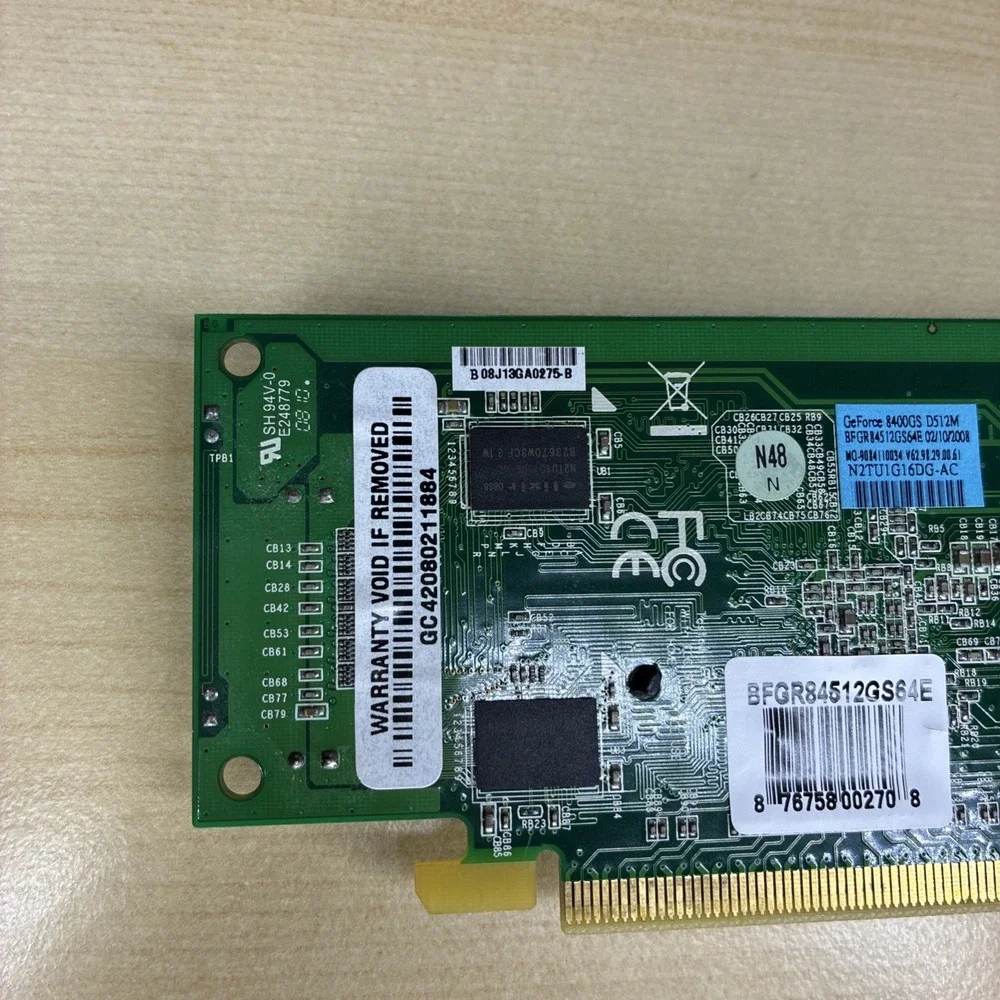 BFG Tech BFGR84512GS64E GeForce 8400GS 512MB DDR2 64-Bit PCI Express DVI Video